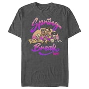 Mens Bratz Spring Break Fun Graphic Tee Charcoal Heather Large