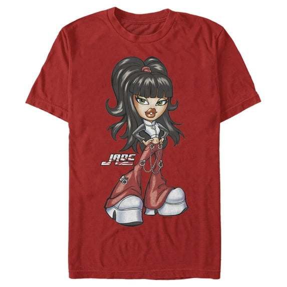 Men's Bratz Trendy Jade Graphic Tee Red Large