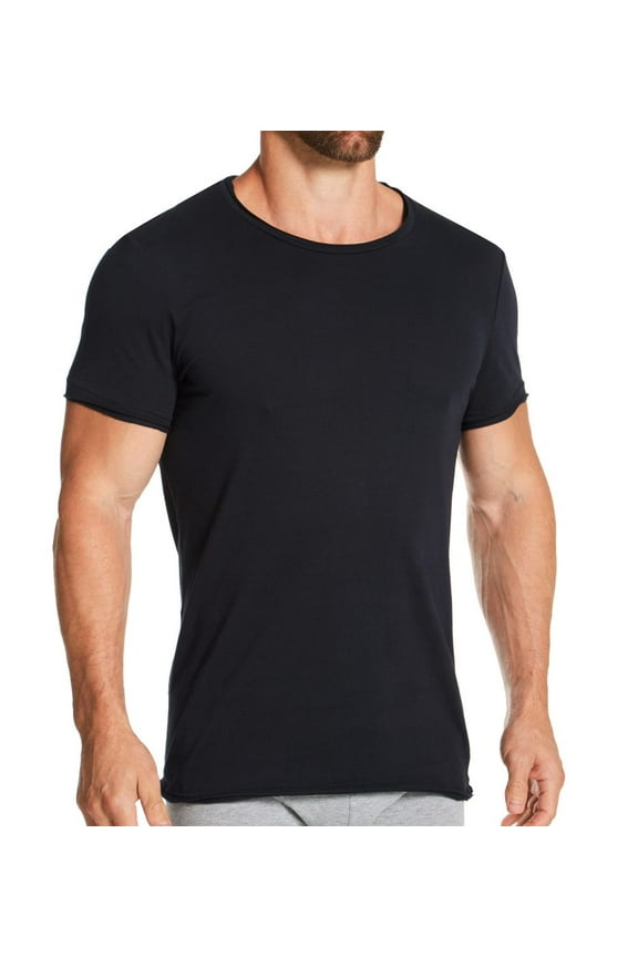 Men's Bread and Boxers 103 100% Organic Cotton Relaxed Fit Crew Neck T-Shirt (Dark Navy XL)