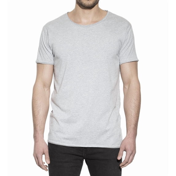 Men's Bread and Boxers 103 100% Organic Cotton Relaxed Fit Crew Neck T-Shirt (Grey Melange XL)