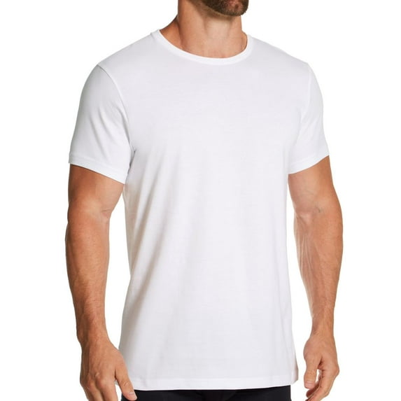 Men's Bread and Boxers 111 Organic Cotton Crew Neck T-Shirt (White L)