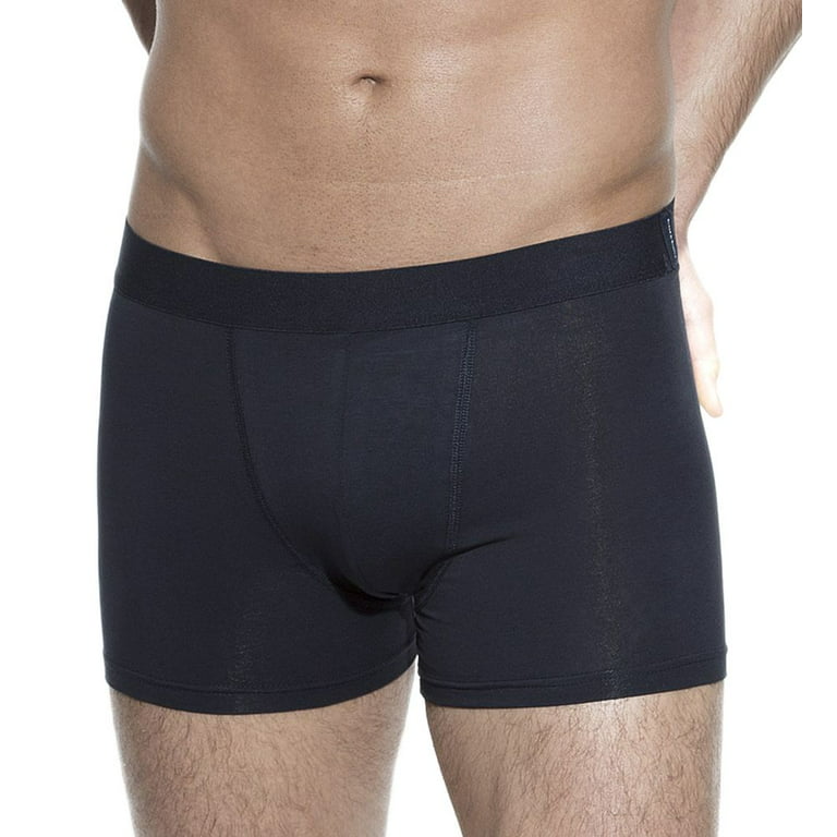 Men's Bread and Boxers 202 Organic Cotton Stretch Classic Fit Boxer Brief  (Dark Navy XL)