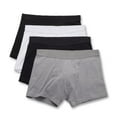 thumbnail image 1 of Men's Bread and Boxers 242 Organic Cotton Stretch Boxer Briefs - 4 Pack (White/Black/Grey/Navy 2XL), 1 of 3