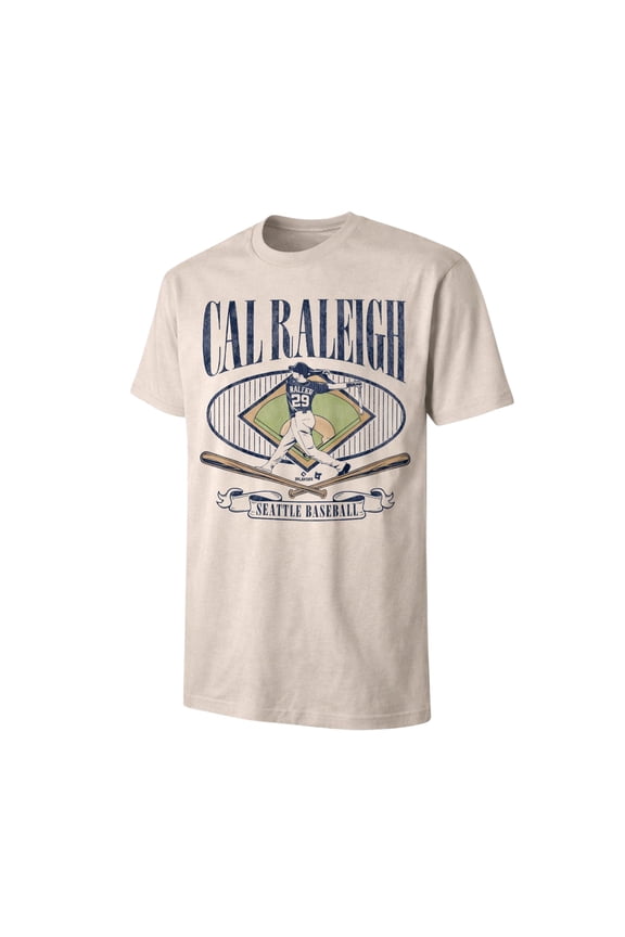 Men's BreakingT Cal Raleigh Natural Diamond Standout T-Shirt