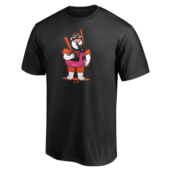 Men's BreakingT Pete Alonso Black Polar Splash T-Shirt