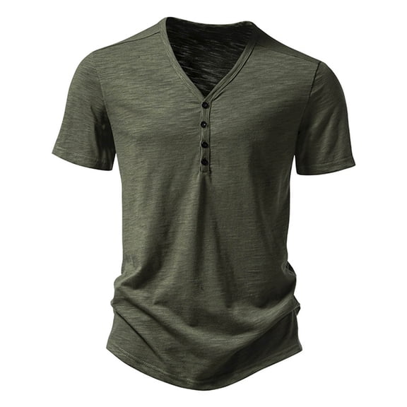Men's Casual Short Sleeved Shirt - Solid Color Fashion Design, Durable Fabric, All Seasons, Multi-Size (S-XXL)