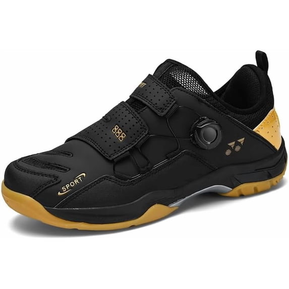 Men's Breathable Athleisure Shoes with Swivel Buckle | Ideal for Badminton & Table Tennis, Great for Couples