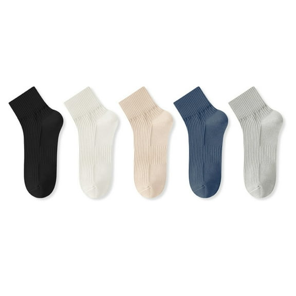 Men's Breathable Athletic Socks , , Anti-pilling socks , Cotton Socks , Size One Size , 5 Pairs