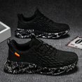 thumbnail image 1 of Men's Breathable Blade Type Shoes, Shock Absorption Soft Sole Comfy Outdoor Sneakers For All Seasons Outdoor Running Training, 1 of 9