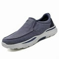 thumbnail image 1 of Men's Breathable Canvas Casual Shoes Comfortable Loafers Slip on Soft Sneakers, 1 of 10