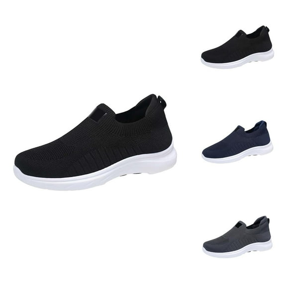 Men's Breathable Casual Shoes Lightweight Comfortable Walking Sneakers For Daily Wear On Flat Sole Loafers Shoes