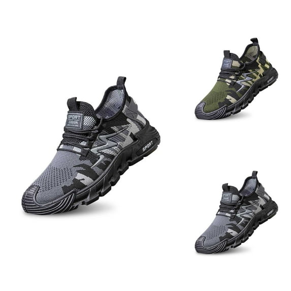 Men's Breathable Casual Shoes Lightweight On Sneakers Comfortable Walking Running Soft Sole Knit Loafers For Daily Wear Spring Summer Fall Men Shoe