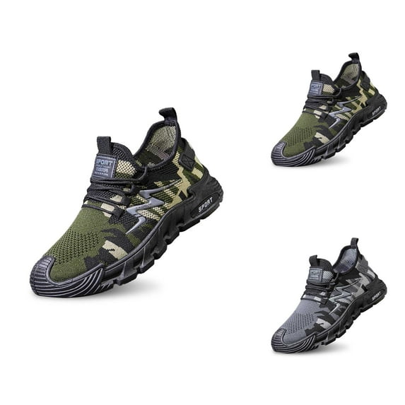 Men's Breathable Casual Shoes Lightweight On Sneakers Comfortable Walking Running Soft Sole Knit Loafers For Daily Wear Spring Summer Fall Mens Shoes