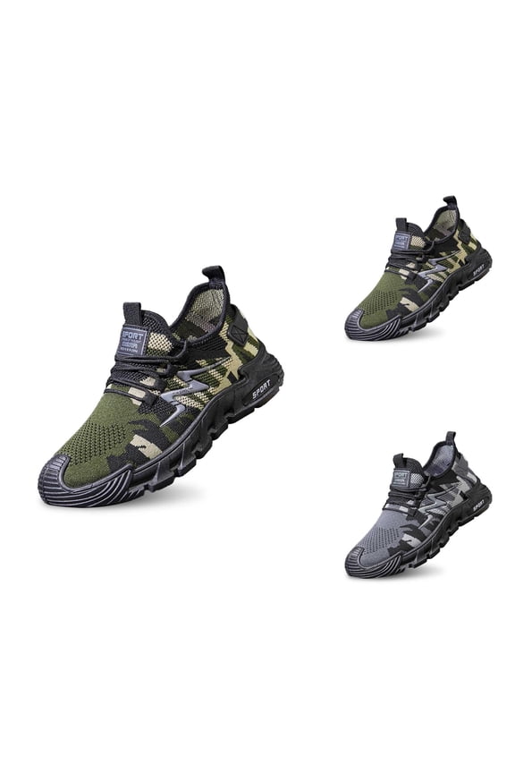 Men's Breathable Casual Shoes Lightweight On Sneakers Comfortable Walking Running Soft Sole Knit Loafers For Daily Wear Spring Summer Fall Mens Shoes