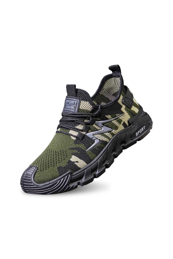 Men's Breathable Casual Shoes Lightweight On Sneakers Comfortable Walking Running Soft Sole Knit Loafers For Daily Wear Spring Summer Fall