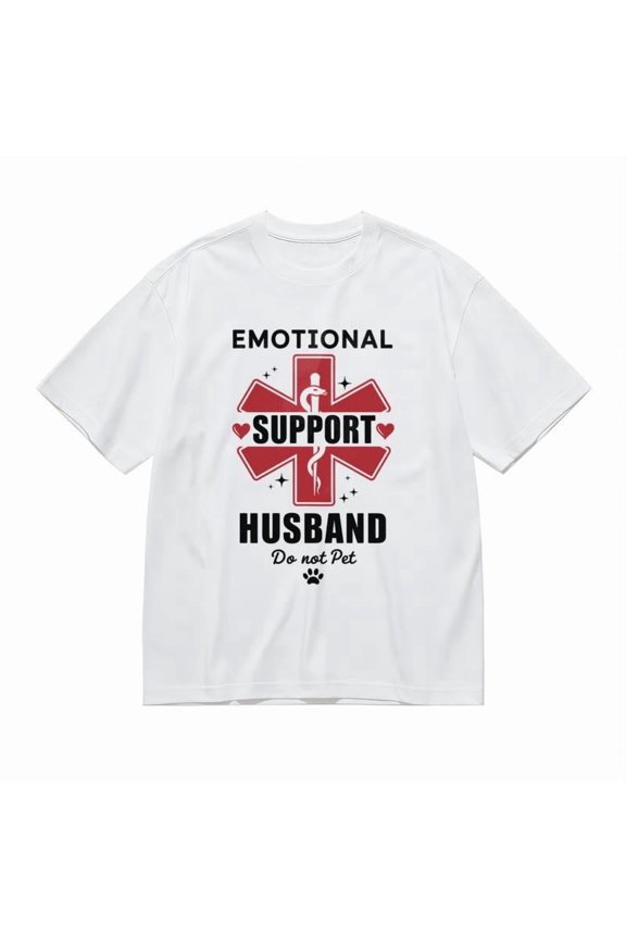 Men's Breathable Classic T-Shirt Supportive Partner Minimalist Design Tee