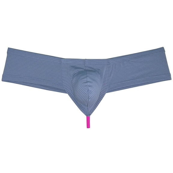 Men's Breathable Hipster Hip Hop Boxer Briefs Underwear Ultimate Bikini Bottoms Panties 1/3 Buttocks Gray XL