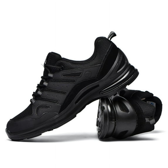 Men's Breathable Insulated Labor Protection Shoes Steel Toe Anti-smashing Anti-puncture Comfortable Protective Shoes As Training Shoes