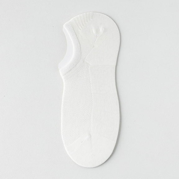 Men’s Breathable Invisible No-Show Boat Socks - Lightweight Summer Comfort (One Size, 6 Pairs)