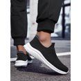 thumbnail image 1 of Men's Breathable Knit Mesh Slip On Shoes, Lightweight Cushioned Sock Sneakers, Anti-slip Comfort Walking Casual Footwear, 1 of 7