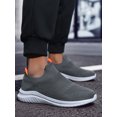 thumbnail image 1 of Men's Breathable Knit Mesh Slip On Shoes, Lightweight Cushioned Sock Sneakers, Anti-slip Comfort Walking Casual Footwear, 1 of 7