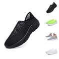 thumbnail image 1 of Men's Breathable Knit Sneakers Comfortable On Casual Shoes For Walking Running Yoga Gym Beach Summer Spring, 1 of 8