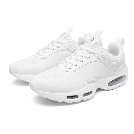 Men's Breathable Mesh Air Cushion Running Shoes, Lightweight Lace-Up Athletic Sneakers, Shock Absorbing Comfortable Footwear for Gym, Walking, and Daily Activities