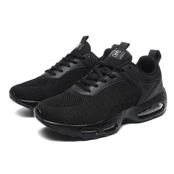 Men's Breathable Mesh Air Cushion Running Shoes, Lightweight Lace-Up Athletic Sneakers, Shock Absorbing Comfortable Footwear for Gym, Walking, and Daily Activities