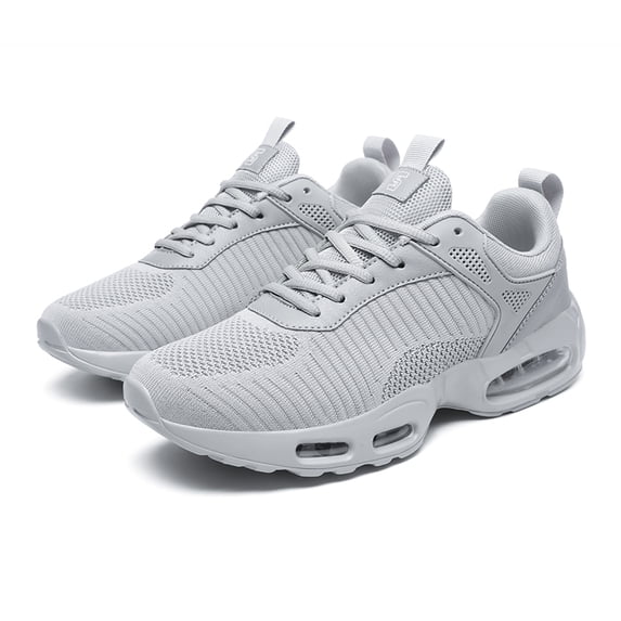 Men's Breathable Mesh Air Cushion Running Shoes, Lightweight Lace-Up Athletic Sneakers, Shock Absorbing Comfortable Footwear for Gym, Walking, and Daily Activities