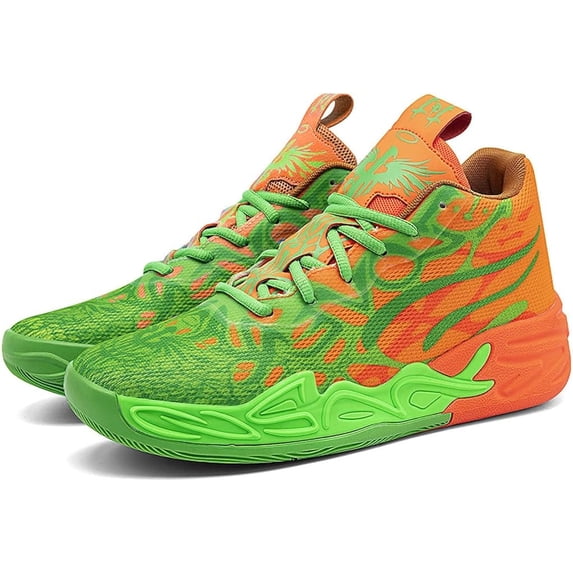 Men's Breathable Mesh Basketball Shoes Non Slip Rubber Sole Sports Shock-absorbing Training Suitable for Outdoor Court Running Daily Casual Wear