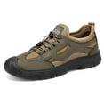 thumbnail image 1 of Men's Breathable Mesh Casual Shoes Lightweight Soft Sole Walking Sneakers Comfortable Outdoor On Loafers For Daily Wear 7.5 Khaki, 1 of 8