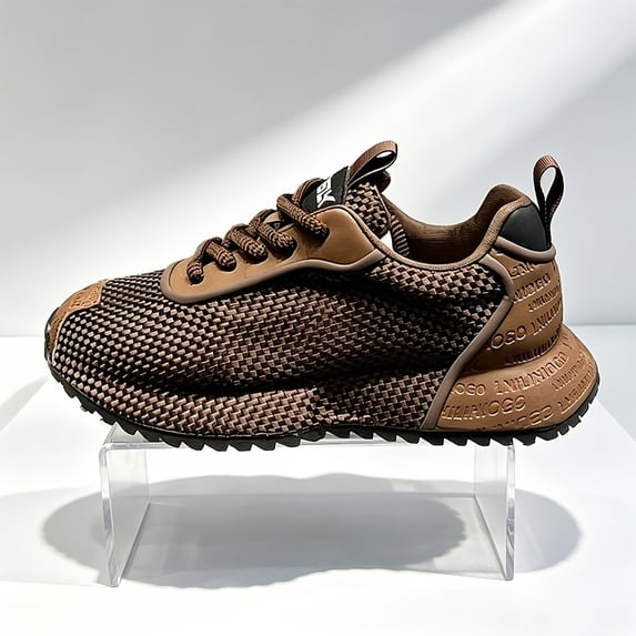 Men's Breathable Mesh Casual Sports Shoes, Thick-Soled, Non-Slip, Outdoor Comfortable, Height-Increasing, Suitable for Wide Feet, Running and Walking Training Shoes