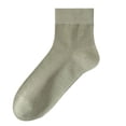 thumbnail image 1 of Men's Breathable Mesh Crew Socks Mid-Calf Lightweight Moisture Wicking Odor Resistant Summer Thin Green Socks for Running Gym Daily, 1 of 2