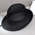 thumbnail image 1 of Men's Breathable Mesh Fedora Hat, Summer Wide Brim UV Protection Sun Hat for Beach Golf Outdoor Activities, 1 of 6