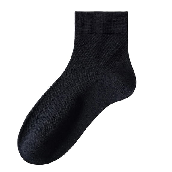 Men's Breathable Mesh Mid-Calf Socks Light Weight Flat Seam Socks Casual Sock for Summer, Sports