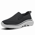 thumbnail image 1 of Men's Breathable Mesh Slip-On Walking Shoes, Lightweight No-Tie Casual Sneakers with Cushioned Thick Sole, Comfortable Footwear for Seniors, Travel, and Everyday Wear, 1 of 10