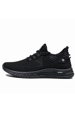 Men's Breathable Mesh Sneakers, Lightweight Athletic Running Shoes, Casual Slip-On Walking Shoes with Anti-slip Sole, Comfortable Sports Shoes for Men