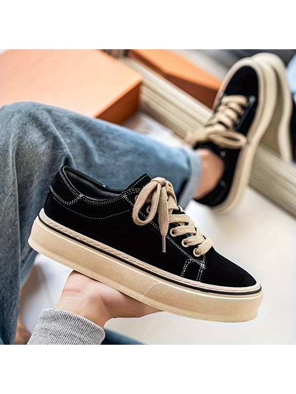 Men's Breathable Mesh Sneakers - Upper & Rubber Sole Low-Top Casual Shoes with Cushioned, All-Season Round Toe for Urban Style, Gym,, Daily Wear - Lace-Up (Compatible with Smartwatch/Mobile Payment)
