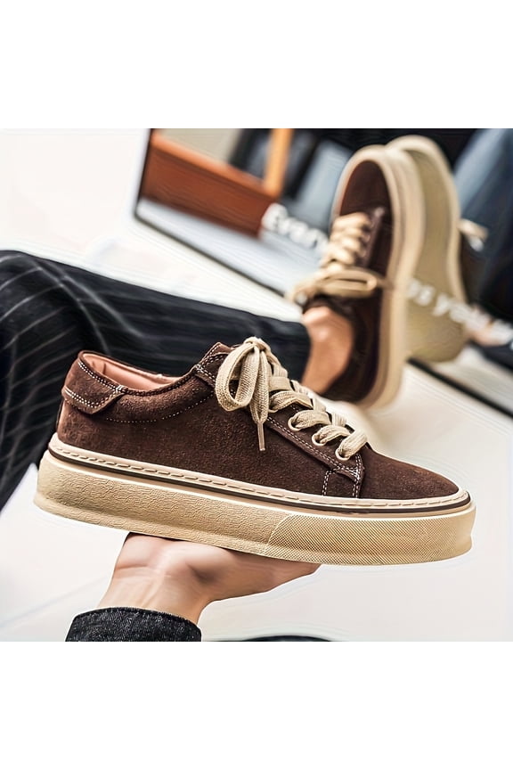 Men's Breathable Mesh Sneakers - Upper & Rubber Sole Low-Top Casual Shoes with Cushioned, All-Season Round Toe for Urban Style, Gym,, Daily Wear - Lace-Up (Compatible with Smartwatch/Mobile Payment)