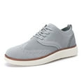 thumbnail image 1 of Men's Breathable On Casual Shoes Comfortable Flat Sole Sneakers For Daily Wear With Jeans Shorts Pants Spring Summer Fall 7.5 Grey, 1 of 8