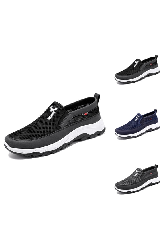 Men's Breathable On Casual Shoes Lightweight Comfortable Walking Shoes For Daily Wear With Soft Sole And Design Men'S Shoes Athletic