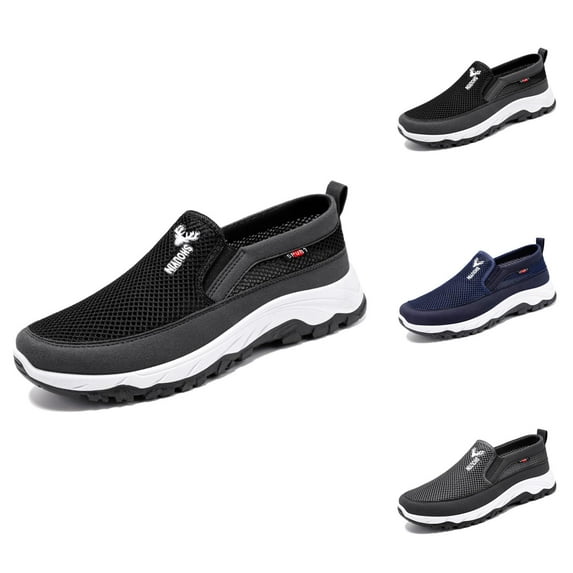 Men's Breathable On Casual Shoes Lightweight Comfortable Walking Shoes For Daily Wear With Soft Sole And Design Men'S Shoes Casual