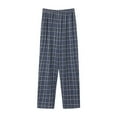 thumbnail image 1 of Men's Breathable Palid Pajama Pants Big & Tall Plaid Lounge Sleepwearts with Pockets Soft Clothes, 1 of 3