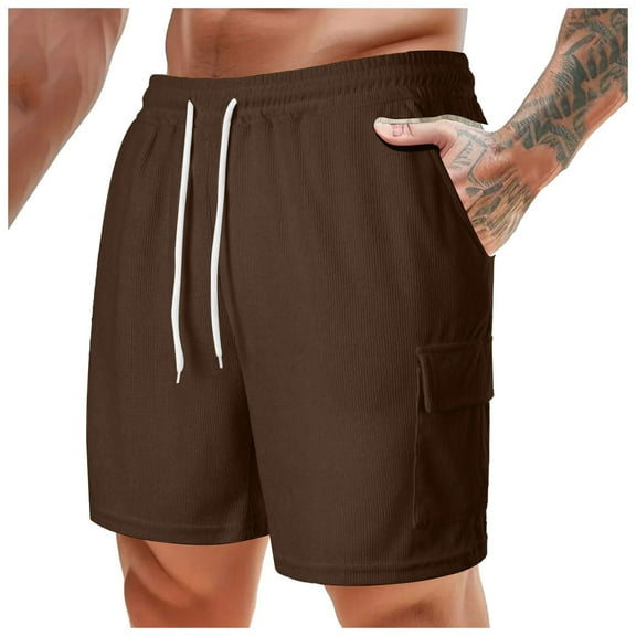 Men's Breathable Quick-Dry Casual Shorts Lightweight Athletic Summer Sports Beach Surfing Swim Trunks