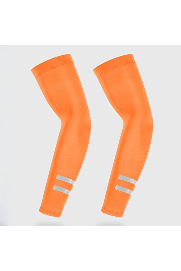 Men's Breathable Reflective Arm Sleeves for Cycling Running Sun Protection and Cooling
