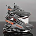 thumbnail image 1 of Men's Breathable Running Sneakers with Mesh Upper & Net Face - Lightweight Sneakers  Lace-Up Closure, Cushioned (Solid Color) Suitable for, Gym, Casual Wear - Round Toe Box,, 1 of 9