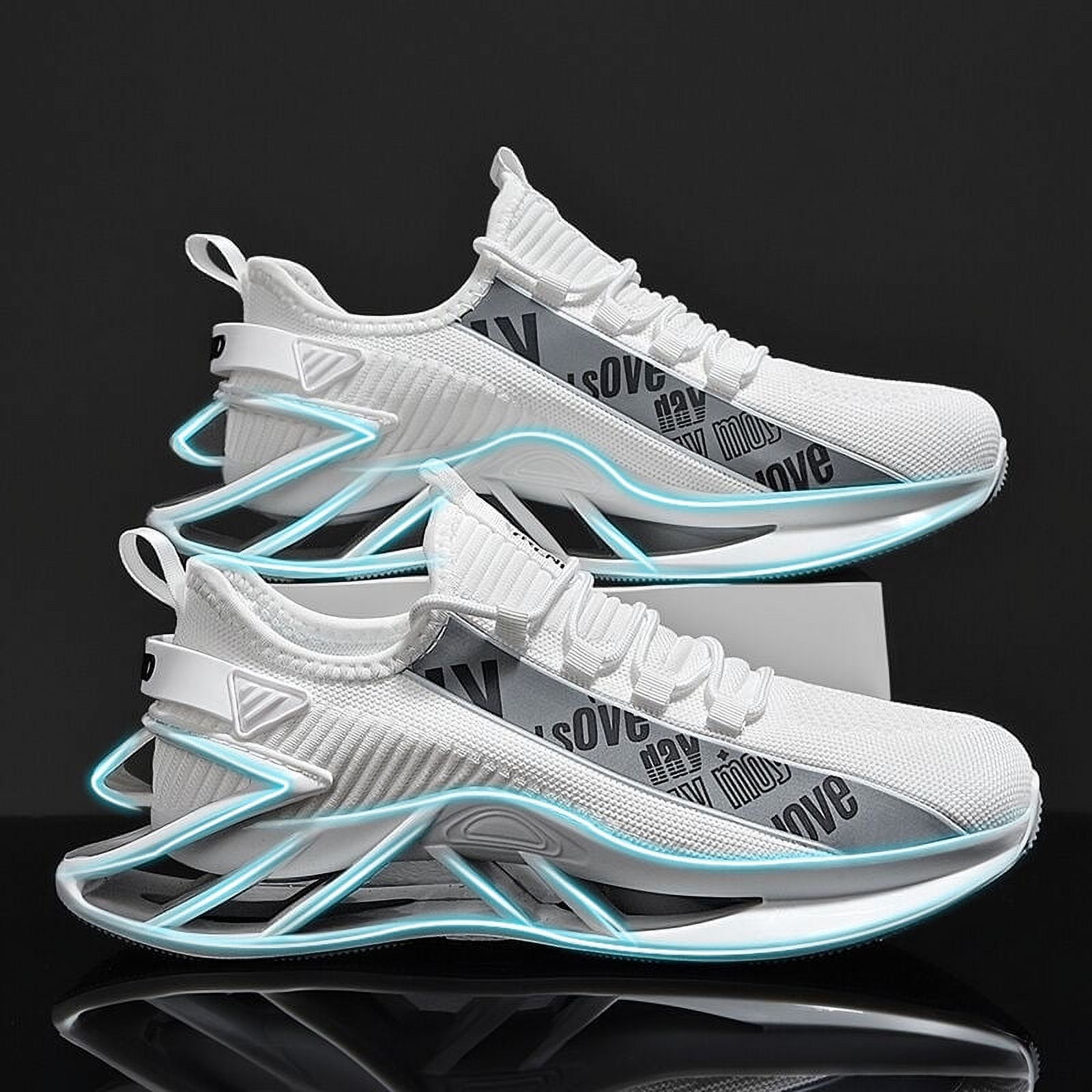 Men's Breathable Shock-Absorbing Blade Sneakers For Jogging Tennis Gym, Spring And Summer-39