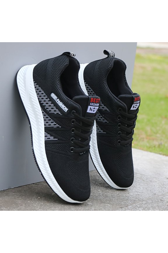 Men's Breathable Sneakers, Lightweight Mesh Casual Shoes, Non-Slip Running Shoes, Anti-Odor Mesh Shoes, Spring/Summer Trendy Unisex Versatile Shoes, Wear-Resistant Soft-Sole Walking Shoes