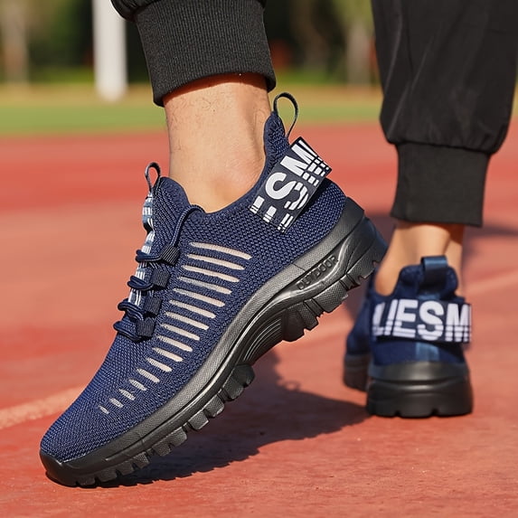 Men's Breathable Sneakers - Lightweight Non-Slip Sport Shoes for Running, Walking, and Training