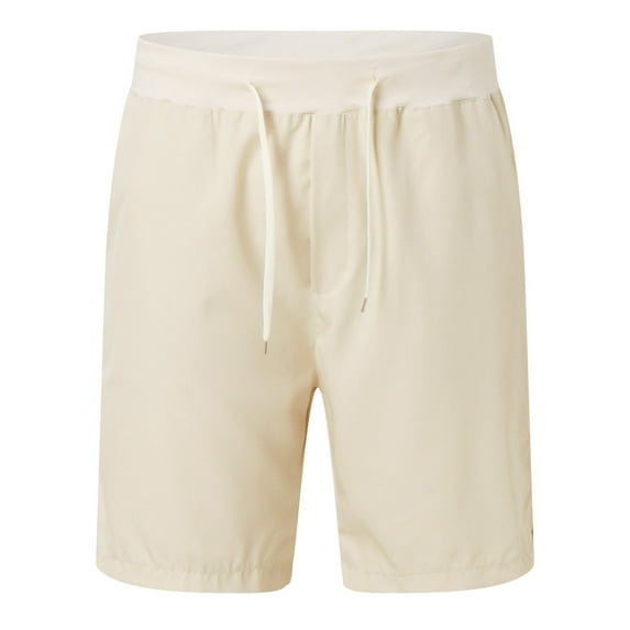Men's Breathable Sports Shorts - Mid Waist, Elastic Drawstring, Running/Fitness/Cycling, Summer Wear